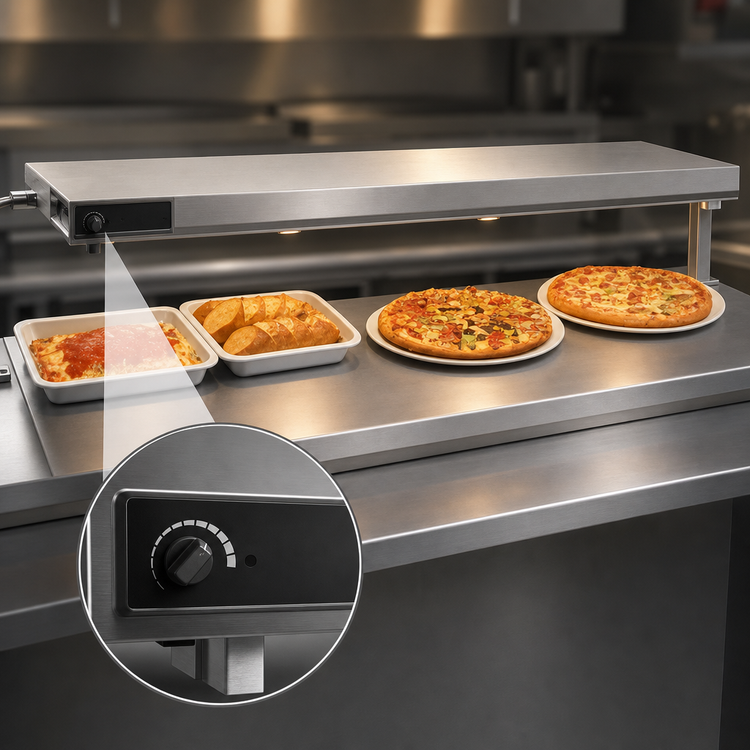 Product image #4 for Vollrath Cayenne® Left-Aligned 60-Inch Freestanding Heated Shelf