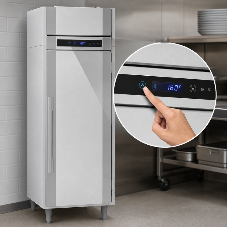 Product image #4 for Victory UltraSpec Pass-Thru Solid Door Warming Cabinet, 1-Section, 2-Door, Standard Depth