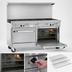Thumbnail image #4 for Southbend Ultimate 60-Inch Gas Restaurant Range with 9 Open Burners, Convection Oven and Cabinet Base