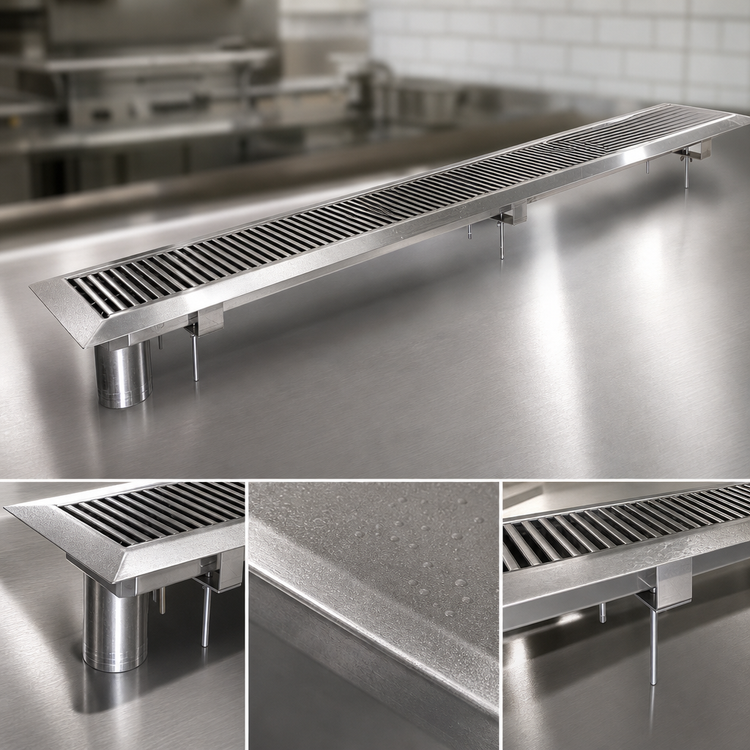 Product image #4 for John Boos 60-Inch Drop-In Stainless Steel Urn Trough with Removable Grate