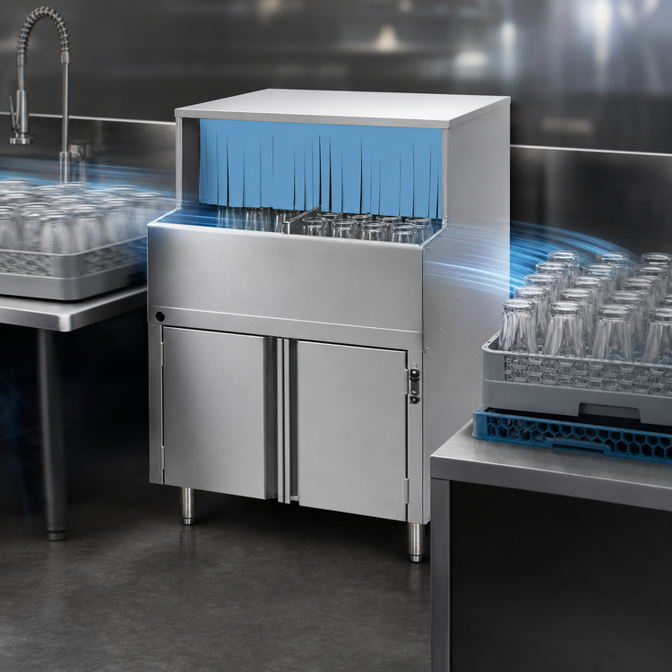 Product image #4 for Perlick PKC24 Automatic Rotary Undercounter Low-Temperature Chemical Sanitizing Glasswasher