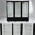 Thumbnail image #4 for Hurakan 81-Inch 3-Section Reach-In Glass Door Freezer Display, 55.7 Cu. Ft., 3 Sliding Doors, 110V