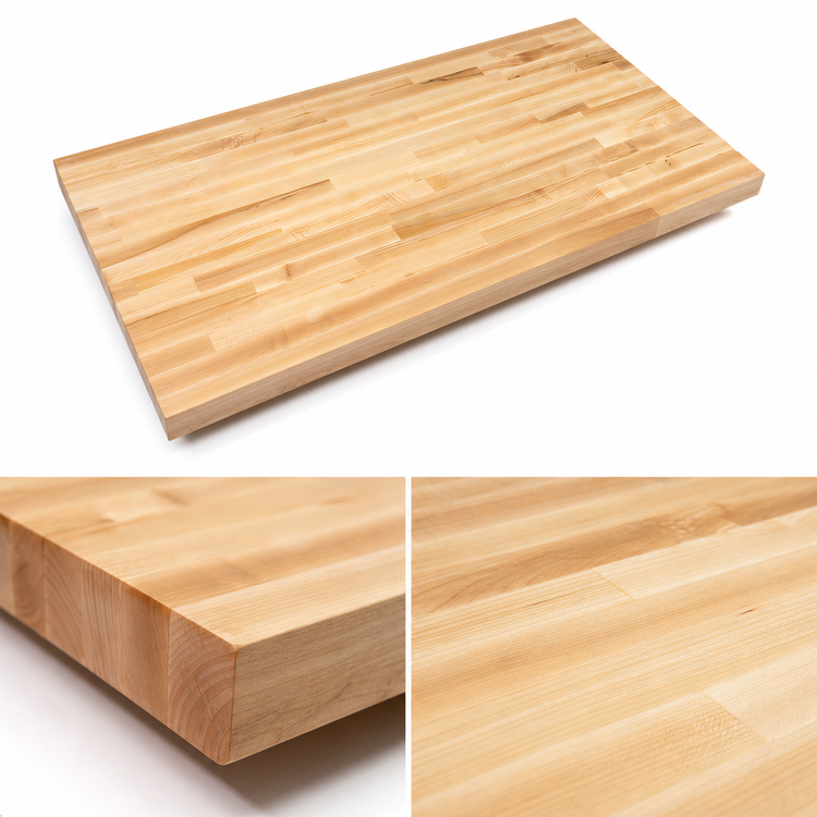 Product image #4 for Boos Block 36 x 25-Inch Blended Edge Grain Northern Hard Rock Maple Kitchen Countertop, 1-1/2-Inch Thick, Penetrating Oil Finish