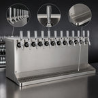 Thumbnail image #4 for Micro Matic USA SB1238-KR 40-Inch Underbar Glycol-Cooled Draft Beer Dispenser with 12 Faucets and Brushed Stainless Steel Finish