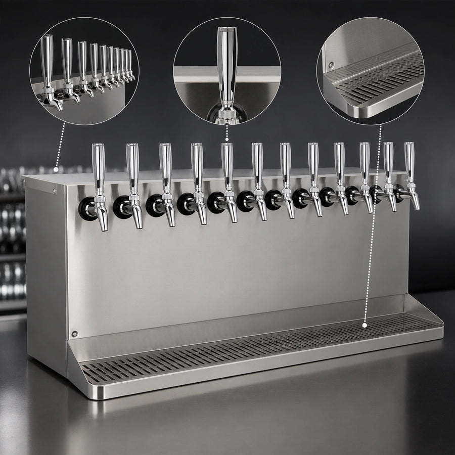 12 Stainless Steel Faucets