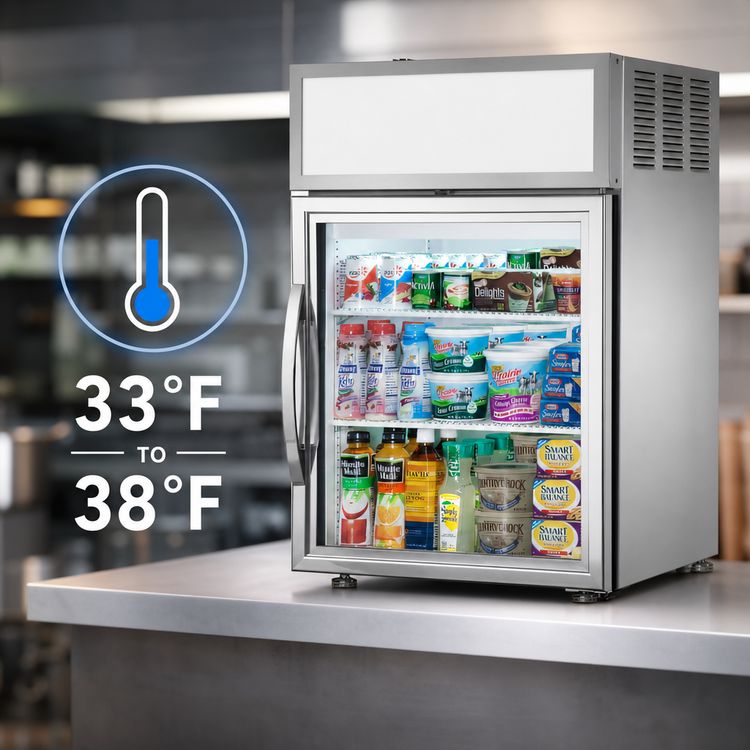Product image #4 for True GDM-05-S-HC~FGD01 Countertop Glass Door Refrigerated Merchandiser, Stainless Steel, 1 Door