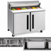 Thumbnail image #4 for Centerline by Traulsen Mega Top Reach-In Prep Table Refrigerator, 36 Inch, Two-Section, Right/Right Solid Doors