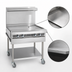 Thumbnail image #4 for Imperial Spec Series 18-Inch Gas Griddle Add-A-Unit Floor Model with Open Cabinet Base and Manual Controls