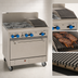 Thumbnail image #4 for Comstock-Castle F330-1RB 36-Inch Gas Range with 4 Open Burners, 12-Inch Char-Broiler and 31.5-Inch Oven