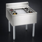Thumbnail image #4 for Eagle Group 1800 Series B2CT-12D-18 Underbar Cocktail Unit with 12-Inch Insulated Ice Bin, 60 lb Capacity, 6 Bottle Wells