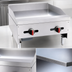 Thumbnail image #4 for BakeMax Heavy Duty 24-Inch Natural Gas Countertop Griddle with 2 Manual Burners