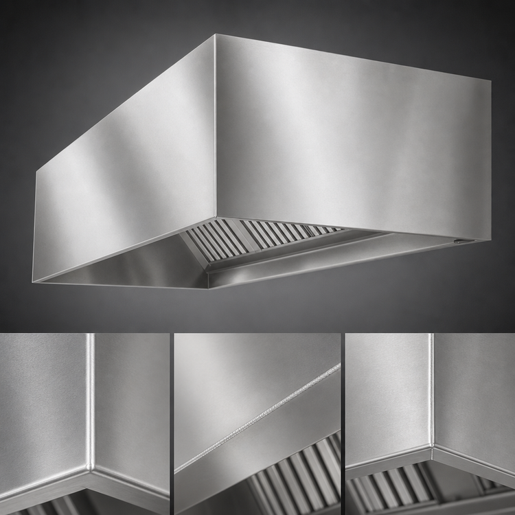 Product image #4 for Eagle SpecAIR HEB96-126 126-Inch Wall Type Exhaust-Only Commercial Kitchen Hood