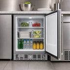 Thumbnail image #4 for Koolmore KM-BIR5C-SS 5 Cu. Ft. One-Section Built-In Stainless Steel Undercounter Refrigerator