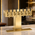 Thumbnail image #4 for Perlick 4006S12BTF4 Wide Base Extra High Countertop Glycol-Cooled Tee Draft Beer Tower, 12 Faucets, Tarnish-Free Brass Finish