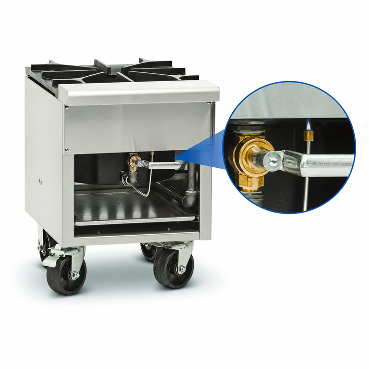 Product image #4 for Imperial ISP-J-SP-2 18-Inch Gas Hi-Temp Stock Pot Range with 2 Jet Burners