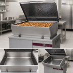 Thumbnail image #4 for Southbend (Middleby) Southbend Steam BGMTS-60 60-Gallon Gas Tilting Skillet with Hydraulic Power Tilt and Cabinet Base