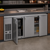 Thumbnail image #4 for Glastender C2FB72 Two-Zone Front-Serviced Bar Profile Back Bar Cooler with Stainless Steel Top, 72 Inch, 3-Section