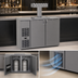 Thumbnail image #4 for Glastender C1FB52-DD One Zone Front-Serviced Bar Profile Draft Dispensing Cooler, 52-Inch, Two-Section, 16-Inch Door Opening