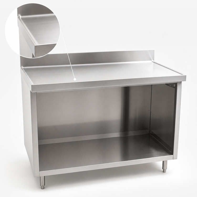 Product image #4 for Eagle Group Spec-Master Marine Series Underbar Open-Front Cabinet Base Work Table, 72 x 30 Inches