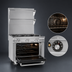 Thumbnail image #4 for Southbend Platinum 48-Inch Heavy Duty Gas Range with 8 Open Burners, Convection Oven Base and 12-Inch Right Cabinet