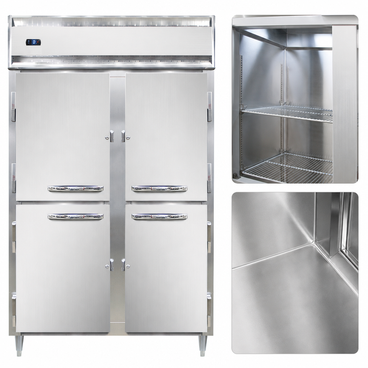 Product image #4 for Continental Refrigerator D2FSNSSHD Designer Line Two-Section Shallow Depth Reach-In Freezer