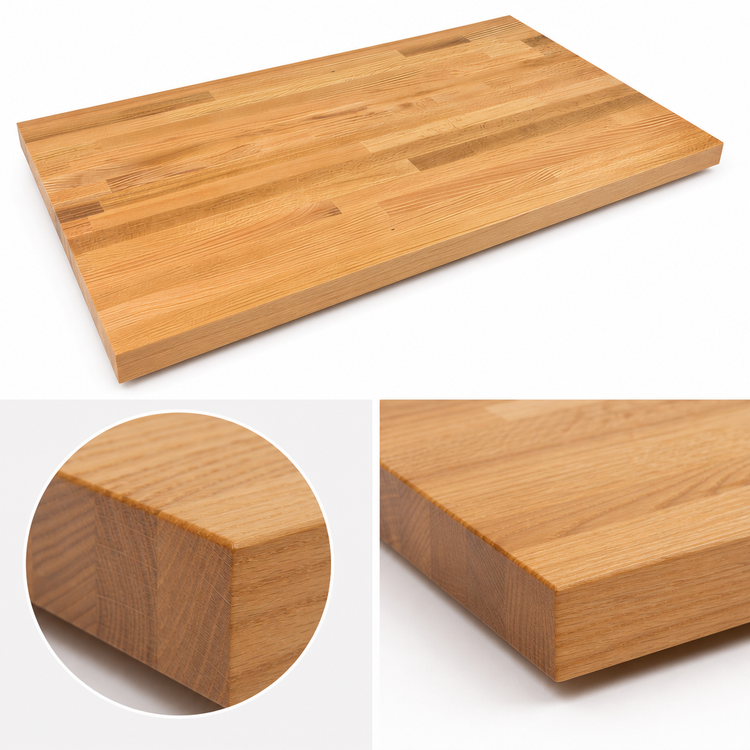 Product image #4 for John Boos Appalachian Blended Edge Grain Red Oak Island Countertop, 60 x 30 x 1-1/2 Inch, Varnique Finish