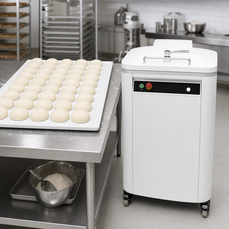Product image #4 for Univex AQD40 Automatic Floor Model Square Dough Divider, 2.82-17.6 oz, 4,800 Pieces/Hour