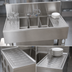 Thumbnail image #5 for Slim-Line Three-Compartment Underbar Sink with Dual Drainboards, 60-Inch Wide