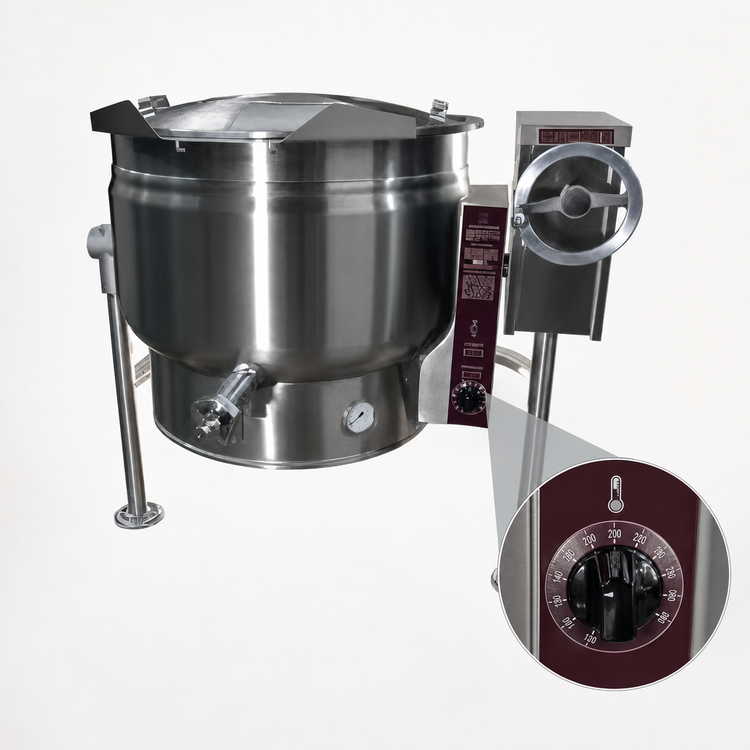 Product image #4 for Crown ELT-30F 30 Gallon Electric Full Jacketed Tilting Steam Kettle