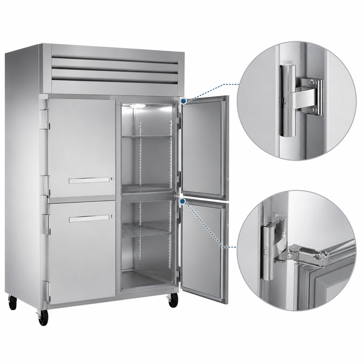 Product image #4 for True SPEC SERIES Two-Section Reach-In Refrigerator with 4 Half Doors