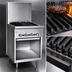 Thumbnail image #4 for Bistro 72-Inch Gas Restaurant Range Charbroiler with Open Cabinet Base
