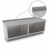 Thumbnail image #4 for John Boos Open Front Cabinet Base Work Table, 132 x 36 Inches, 16 Gauge Stainless Steel Top, 1-1/2 Inch Rear Riser