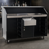 Thumbnail image #4 for Eagle Deluxe 63-Inch Indoor Portable Bar with Stainless Steel Work Surface, Ice Bin, Speed Rails, and Locking Cabinets