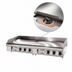Thumbnail image #5 for 72-Inch Countertop Gas Griddle with 1-Inch Chrome Plate and Electric Snap-Action Thermostats