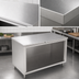 Thumbnail image #4 for John Boos Stainless Steel Work Table with Open-Front Cabinet Base, 48 x 36 Inches