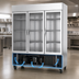 Thumbnail image #4 for Beverage-Air Horizon Series 75-Inch Three-Section Glass Door Reach-In Freezer, Bottom-Mount Self-Contained