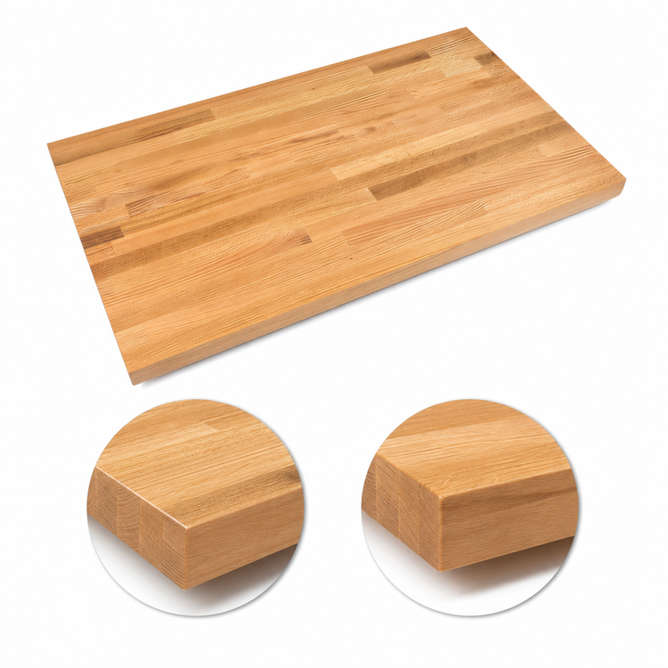 Product image #4 for Appalachian Red Oak Blended Edge Grain Island Countertop, 120 x 30 x 1-1/2 Inch, Penetrating Oil Finish