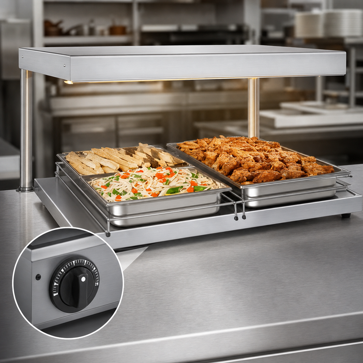 Product image #4 for Hatco Glo-Ray Freestanding Heated Shelf, 30 Inches W x 23-1/2 Inches D