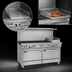 Thumbnail image #4 for Southbend Ultimate 60-Inch Gas Restaurant Range with 6 Star/Sauté Burners, 24-Inch Raised Griddle/Broiler, and 2 Cabinets