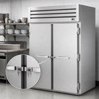 Thumbnail image #4 for True Mfg. - General Foodservice SPEC SERIES STA2RRI-2S-HC 2-Section Roll-In Refrigerator, 2 Locking Stainless Steel Doors, Self-Contained