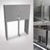 Thumbnail image #4 for Glastender Single Speed Rail Locking Cover, 12 Inch, Stainless Steel