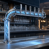 Thumbnail image #4 for Micro Matic Titan L 6-Faucet Single-Column Polished Stainless Steel Glycol-Cooled Countertop Draft Tower