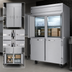 Thumbnail image #4 for Beverage Air Horizon Series Two-Section Top-Mounted Reach-In Freezer with Half-Solid Doors, 45.2 Cu. Ft.