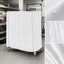 Thumbnail image #4 for Metro White Waterproof Banquet Cart Cover with PVC Zipper, 36 x 24 x 54 Inches