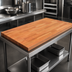 Thumbnail image #4 for John Boos Boos Block American Cherry Wood Countertop, Flat No-Backsplash, 36 x 27 x 1-1/2 Inches, Varnique Finish