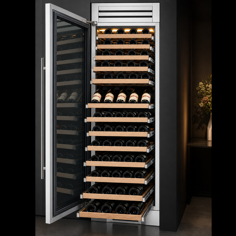 Product image #4 for True Residential 24-Inch Dual Zone Wine Column with Left-Hinged Stainless Glass Door
