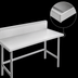 Thumbnail image #4 for Advance Tabco 144-Inch x 30-Inch 304 Stainless Steel Work Table with 10-Inch Backsplash and Galvanized Open Base