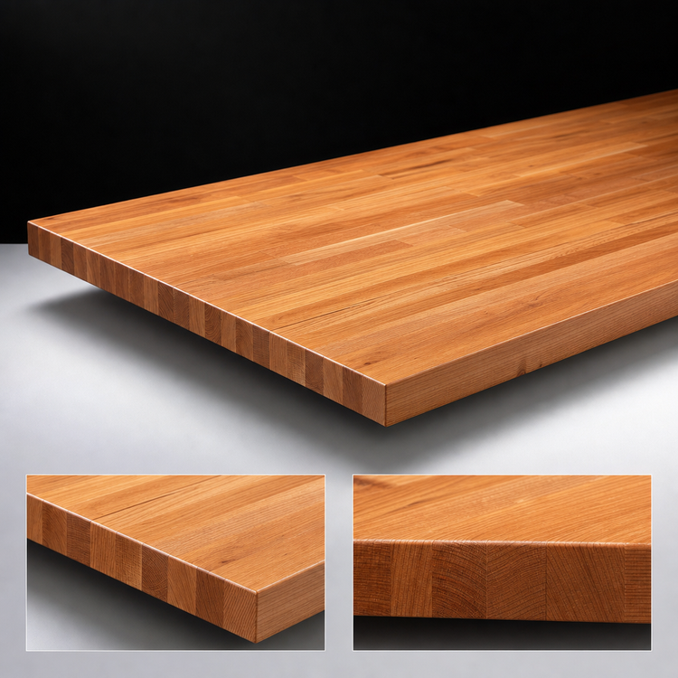 Product image #4 for Boos Block American Cherry Wood Kitchen Countertop, 144 x 25 x 1-1/2 Inch, Varnique Finish