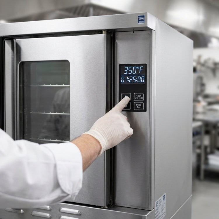 Product image #3 for Duke 613-E4XX Double Deck Deep Depth Electric Convection Oven with Solid State Controls
