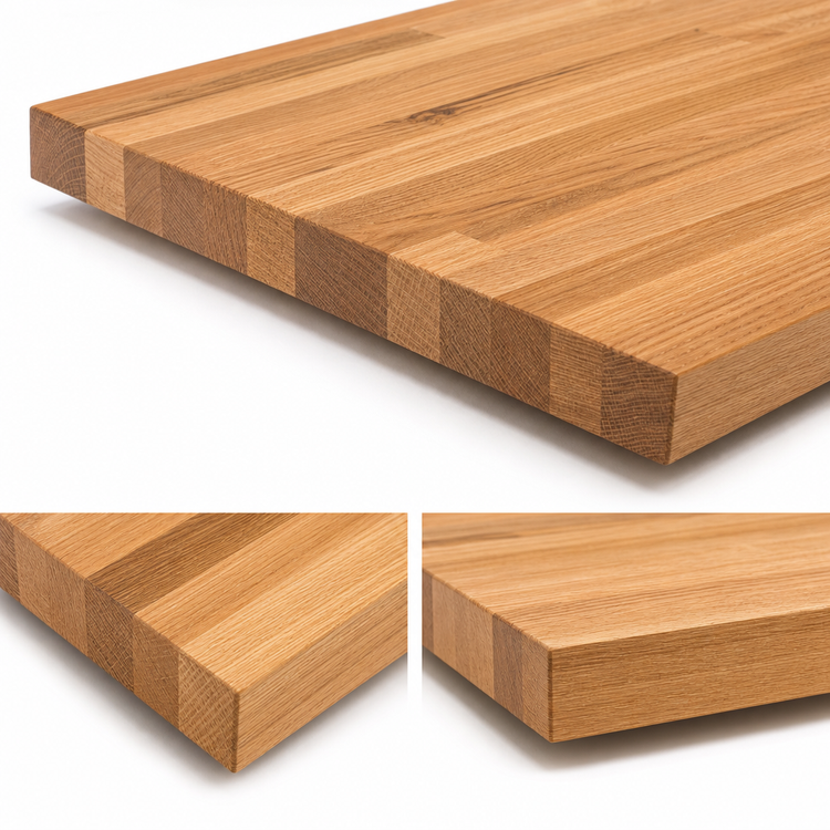 Product image #4 for Appalachian Red Oak Blended Edge Grain Island Countertop, 72 x 32 x 1-1/2 Inches, Penetrating Oil Finish